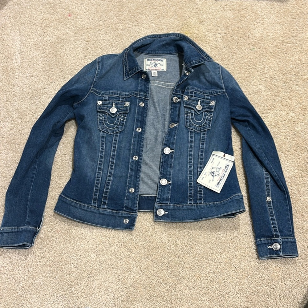 True religion trucker jacket, denim
